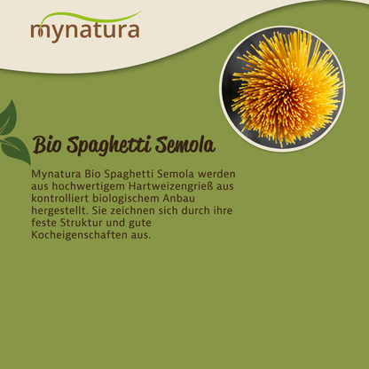 Mynatura Bio Spaghetti Semola Nudeln - im Beutel ab 1kg