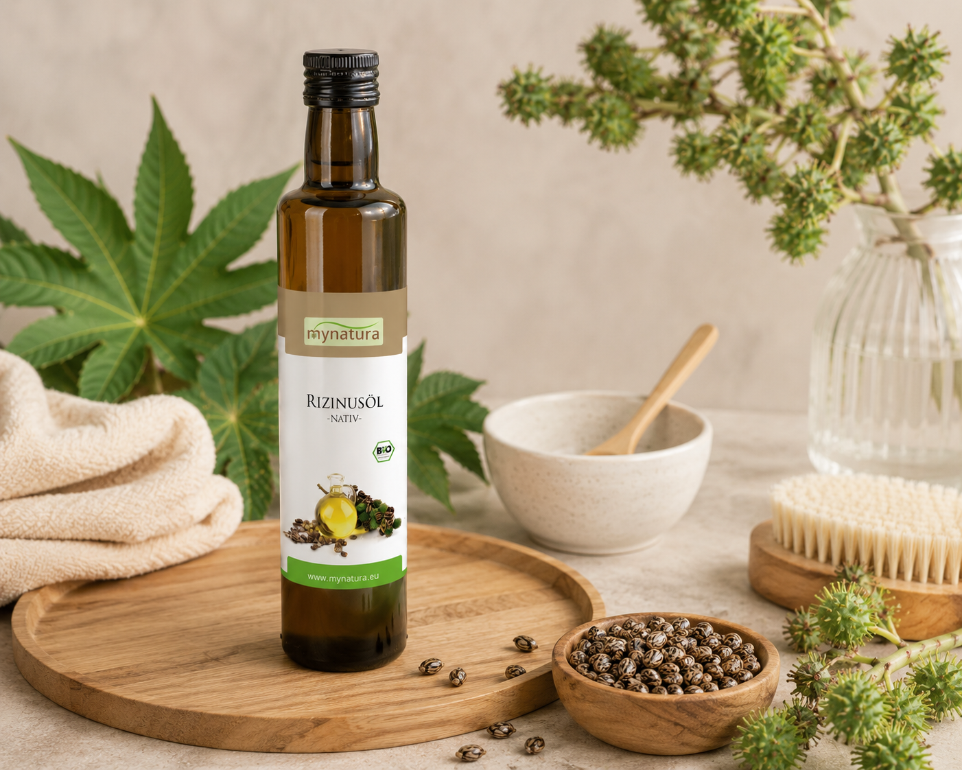 Bio Rizinusöl  –  in der Glasflasche ab 250ml