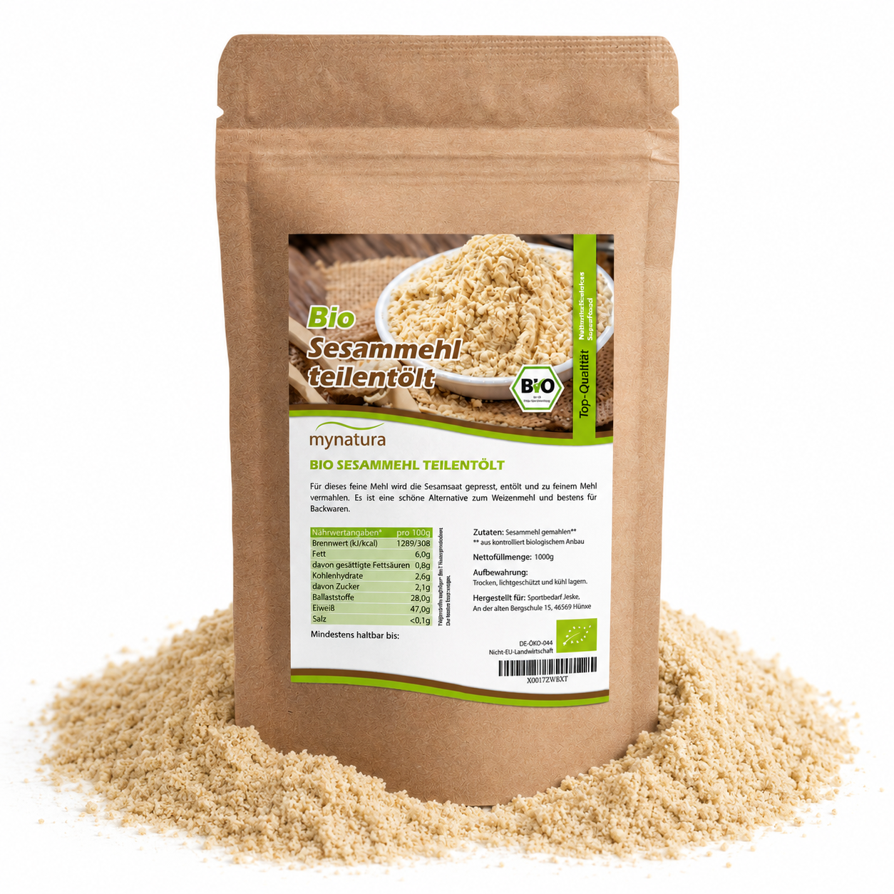 Mynatura Bio Sesammehl - ab 1kg Beutel
