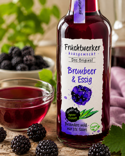 Fruchtwerker Brombeer & Essig mit Agavendicksaft - 250ml