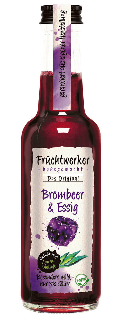 Fruchtwerker Brombeer & Essig mit Agavendicksaft - 250ml