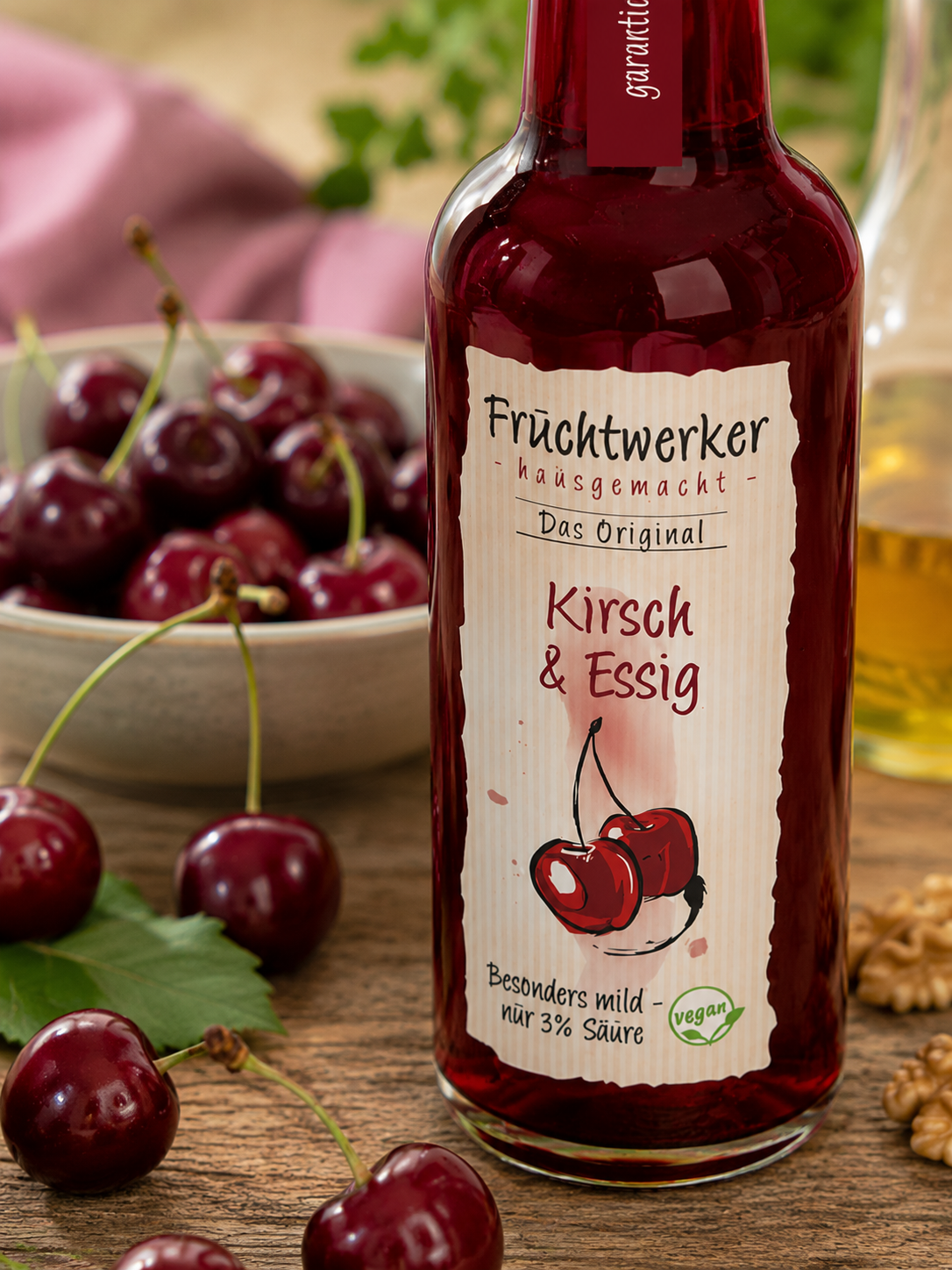 Fruchtwerker Kirsch & Essig - in der Flasche 250ml