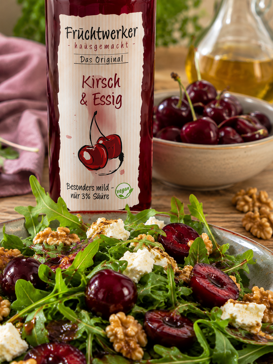Fruchtwerker Kirsch & Essig - in der Flasche 250ml