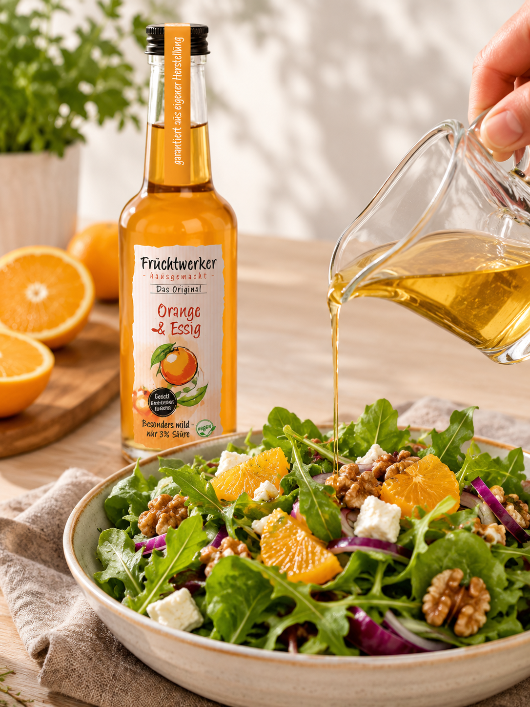 Fruchtwerker Orange & Essig - in der Flasche 250ml