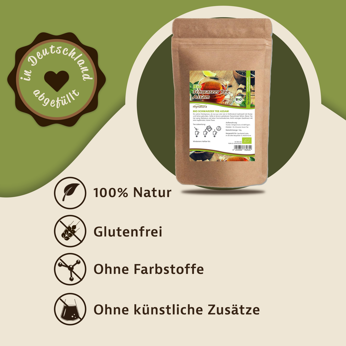 Mynatura Bio Assam Tee – im Beutel ab 100g