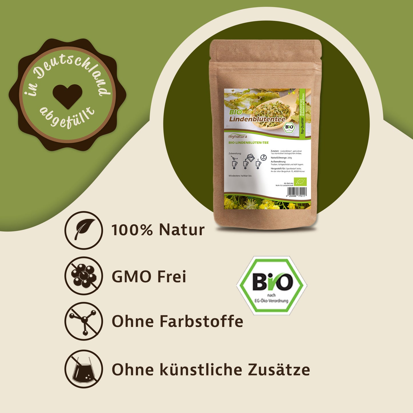 Mynatura Bio Lindenblütentee im Beutel ab 200g