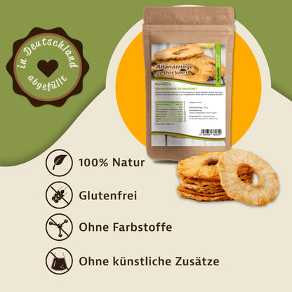 Getrocknete Ananasringe – im Beutel ab 1kg