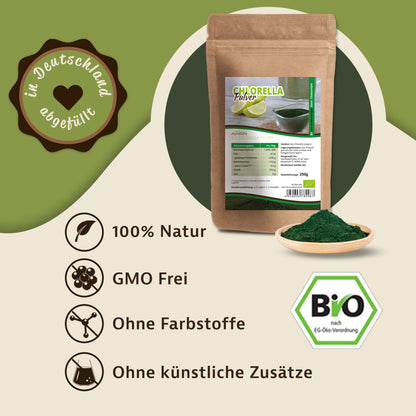 Mynatura Bio Chlorella Algenpulver im Beutel ab 250g