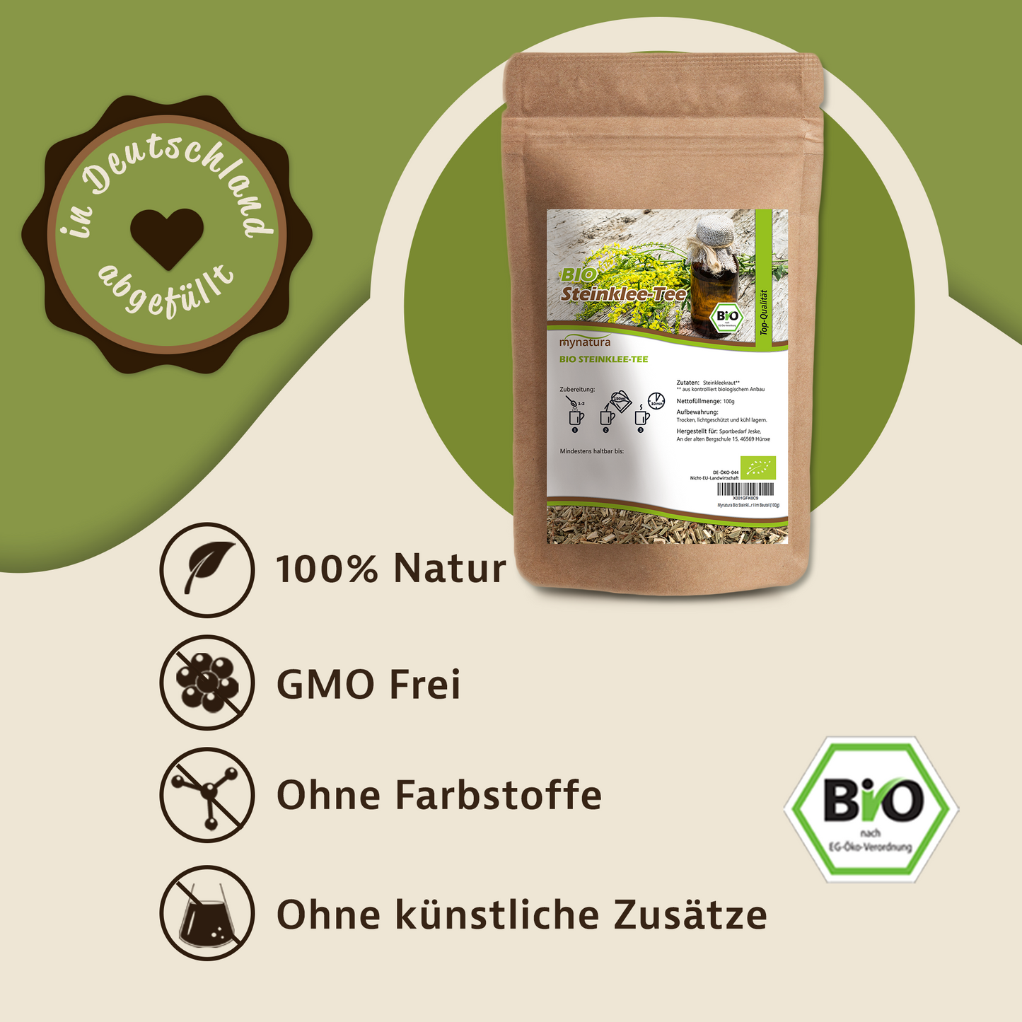 Bio Steinklee Tee - im Beutel ab 100g