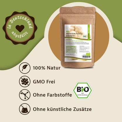 Bio Hericium Pulver – im Beutel ab 200g