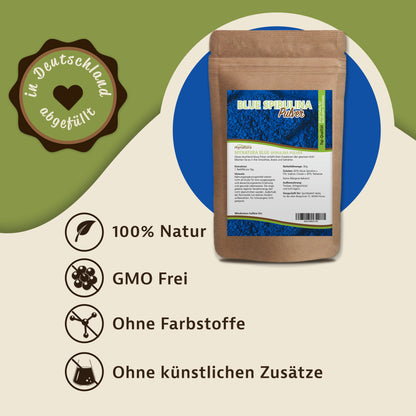 Blaues Spirulina Pulver – im Beutel ab 30g