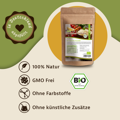 Bio Vollkorn Couscous - im Beutel ab 1kg