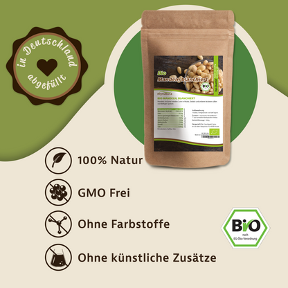 Bio blanchierte Mandelkerne - im Beutel ab 1kg