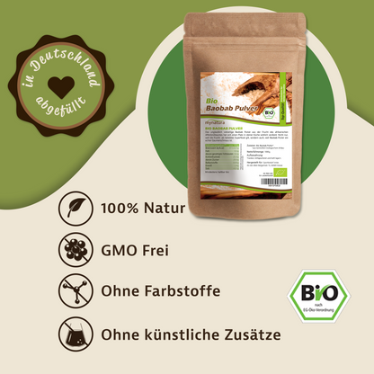 Bio Baobab Pulver - im Beutel ab 1Kg