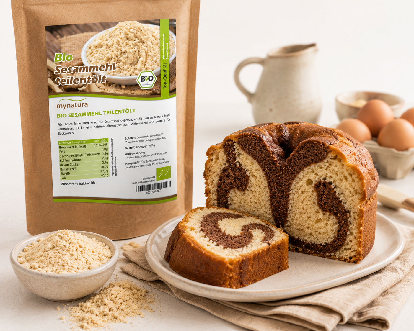 Mynatura Bio Sesammehl - ab 1kg Beutel